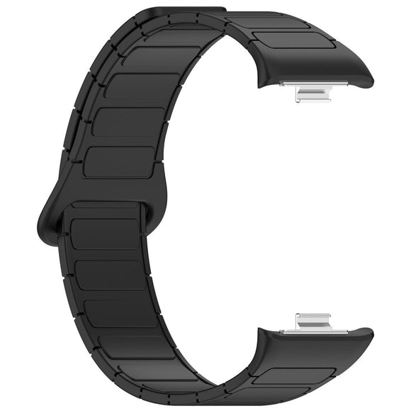 Xiaomi Smart Band 10 Pro / 9 Pro / 8 Pro Tofarvet Magnetisk Fleksibelt Plast Rem - Sort