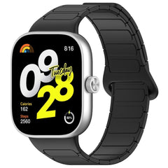 Xiaomi Smart Band 9 Pro / 8 Pro Tofarvet Magnetisk Fleksibelt Plast Rem - Sort