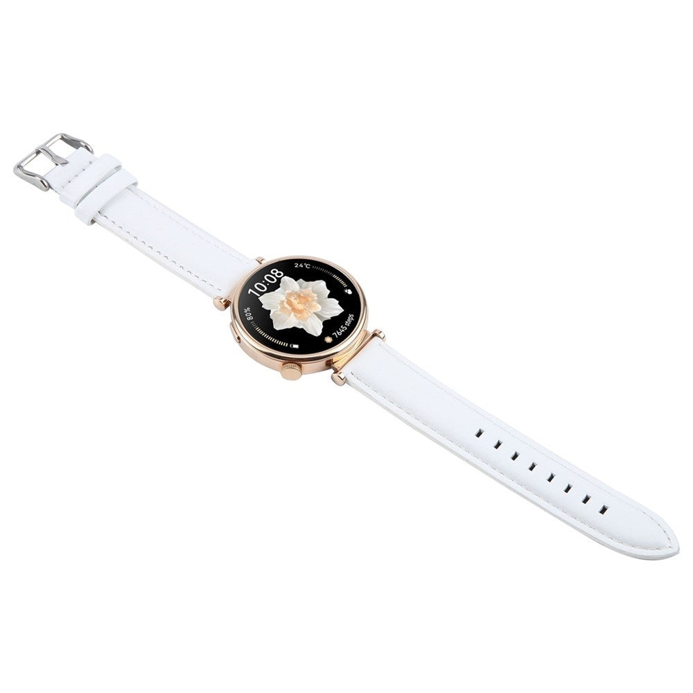 Garmin Lily 2 Active / Lily 2 EIDERWOOD Ægte Læder Rem - Hvid
