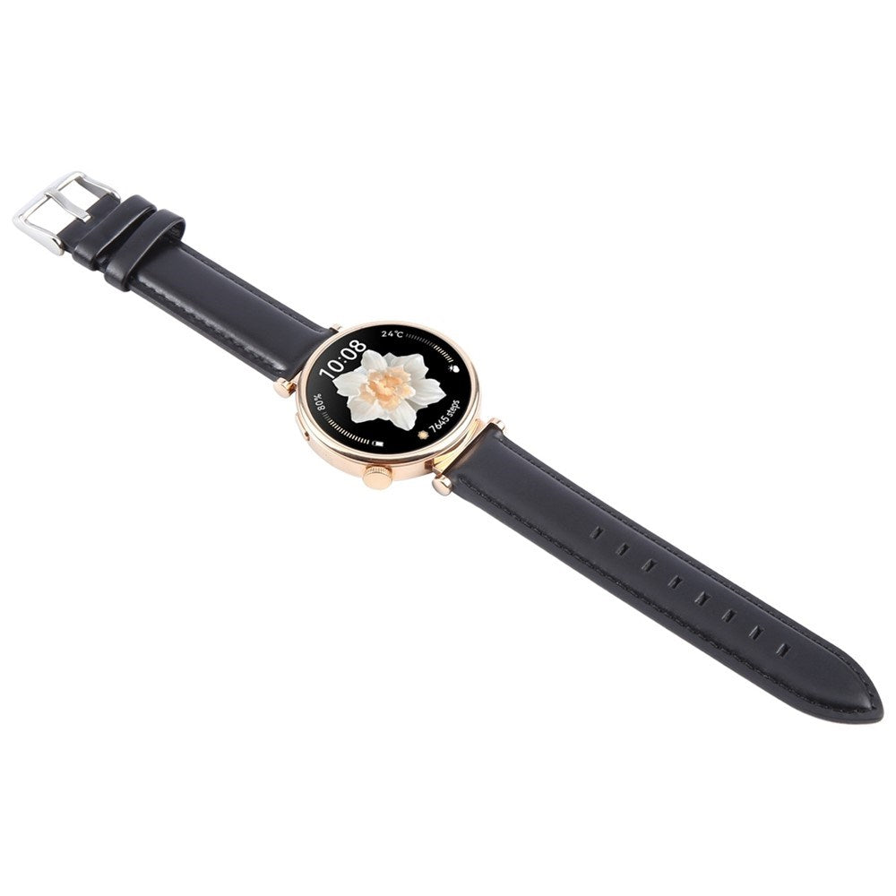 Garmin Lily 2 Active / Lily 2 EIDERWOOD Ægte Læder Rem - Sort