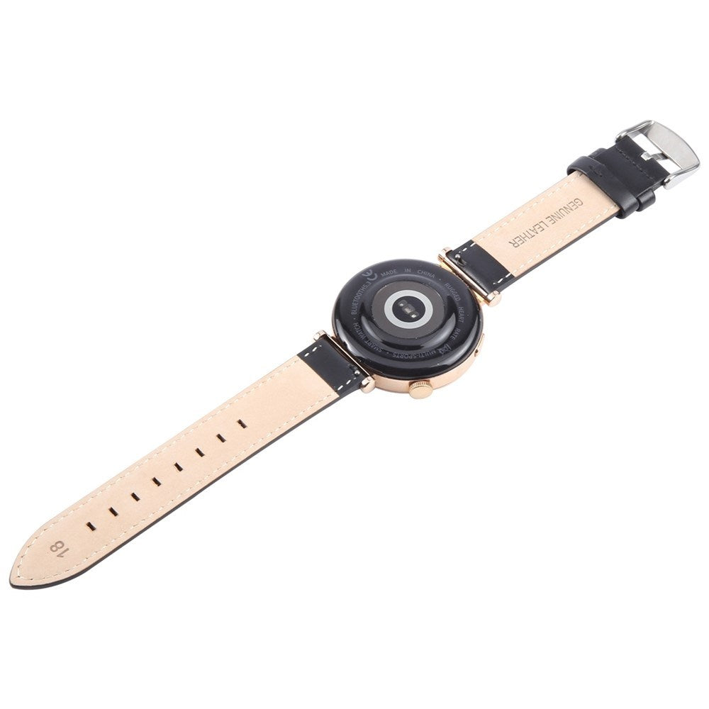 Garmin Lily 2 Active / Lily 2 EIDERWOOD Ægte Læder Rem - Sort