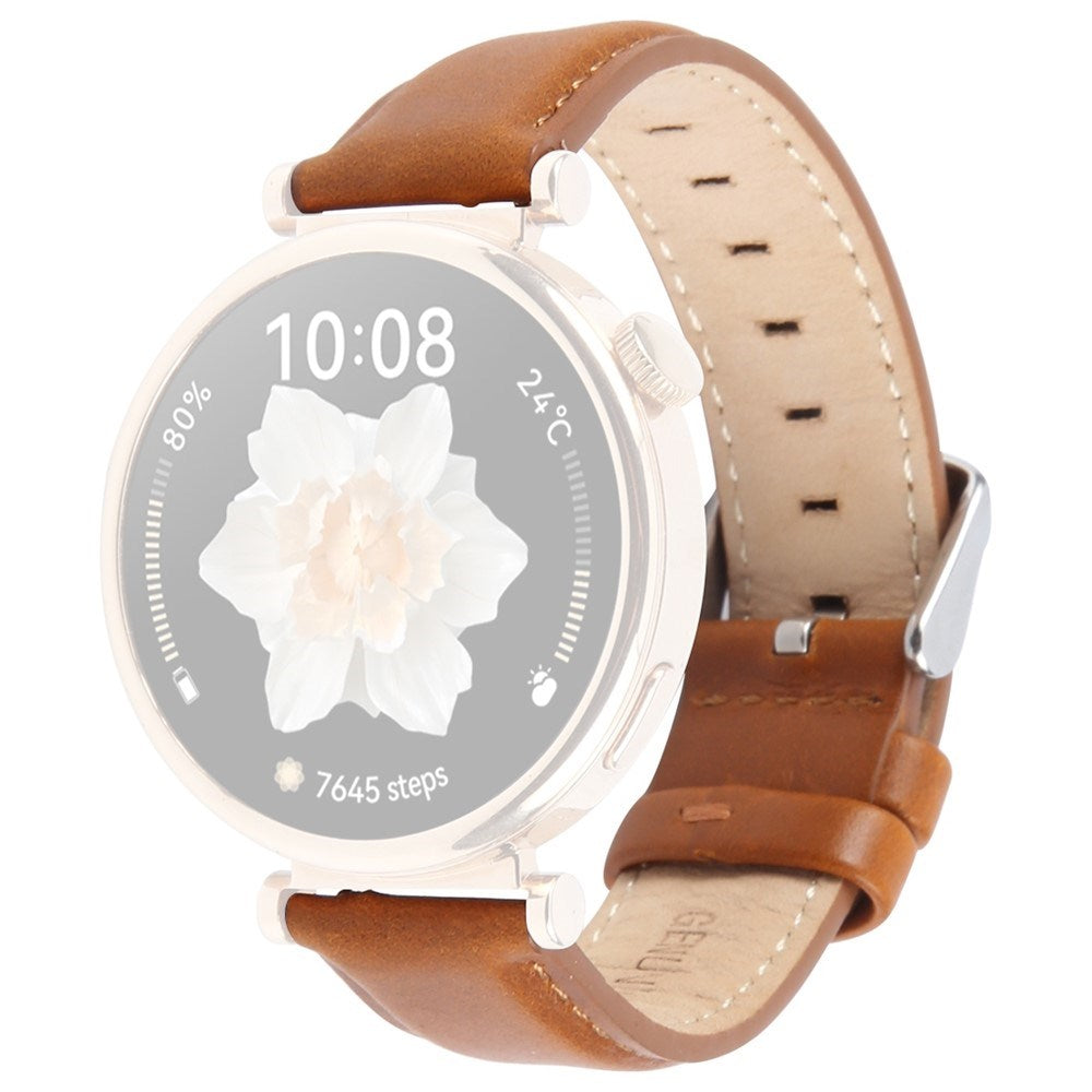 Garmin Lily 2 Active / Lily 2 EIDERWOOD Ægte Læder Rem - Brun