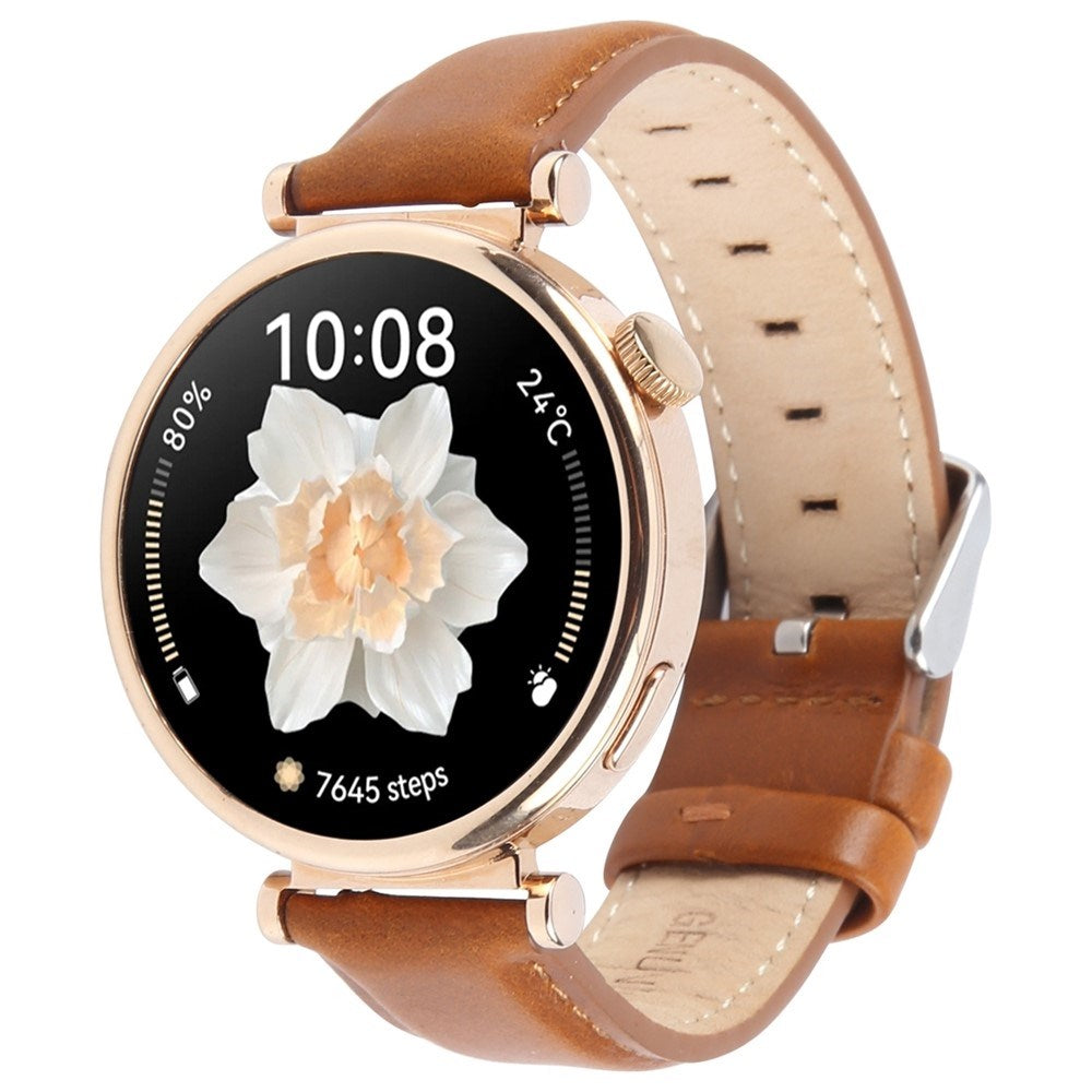 Garmin Lily 2 Active / Lily 2 EIDERWOOD Ægte Læder Rem - Brun