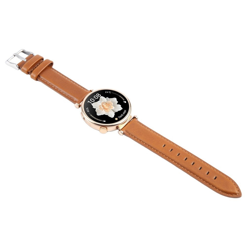 Garmin Lily 2 Active / Lily 2 EIDERWOOD Ægte Læder Rem - Brun