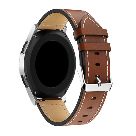 Universal Smartwatch 20mm Klassisk Læder Rem - Brun