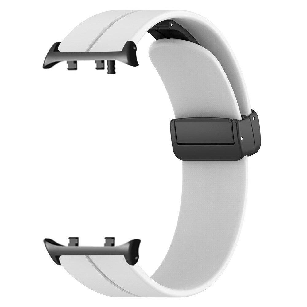 Huawei Watch D2 (48mm) EIDERWOOD Magnetisk Silikone Rem - Hvid