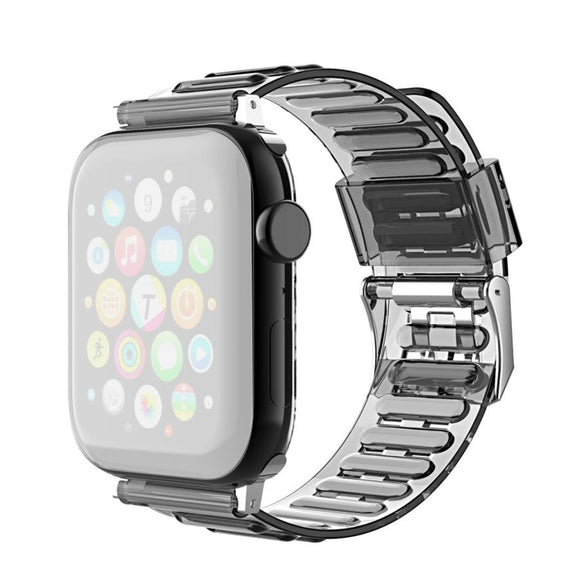 Smartwatch Fleksibel Plastik Rem (22mm) m. Spænde - Sort