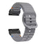 Universal Garmin 26mm QuickFit EIDERWOOD Wavy Silikone Rem - Mørkegrå