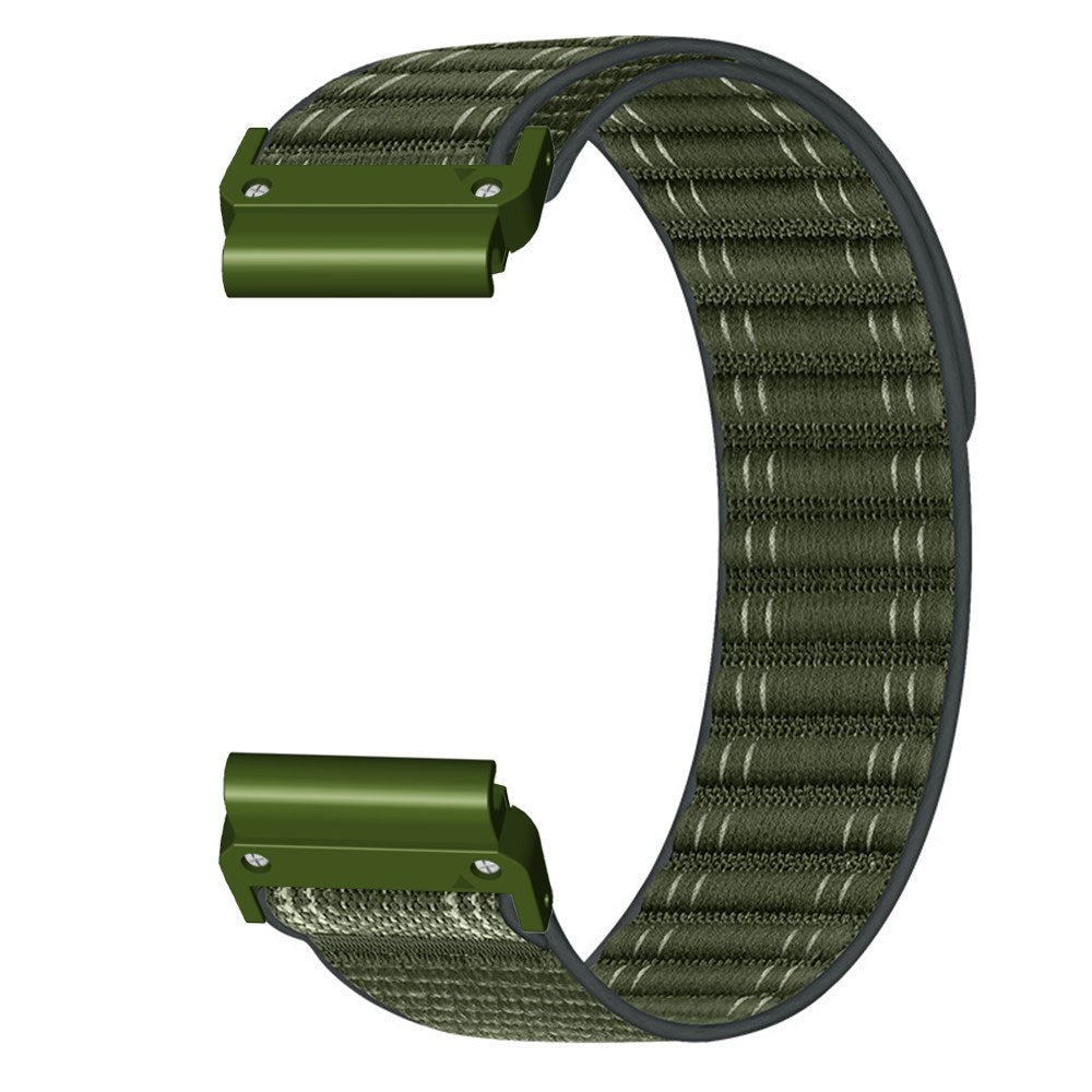 Universal Garmin 22mm QuickFit EIDERWOOD Nylon Loop Urrem - Grøn