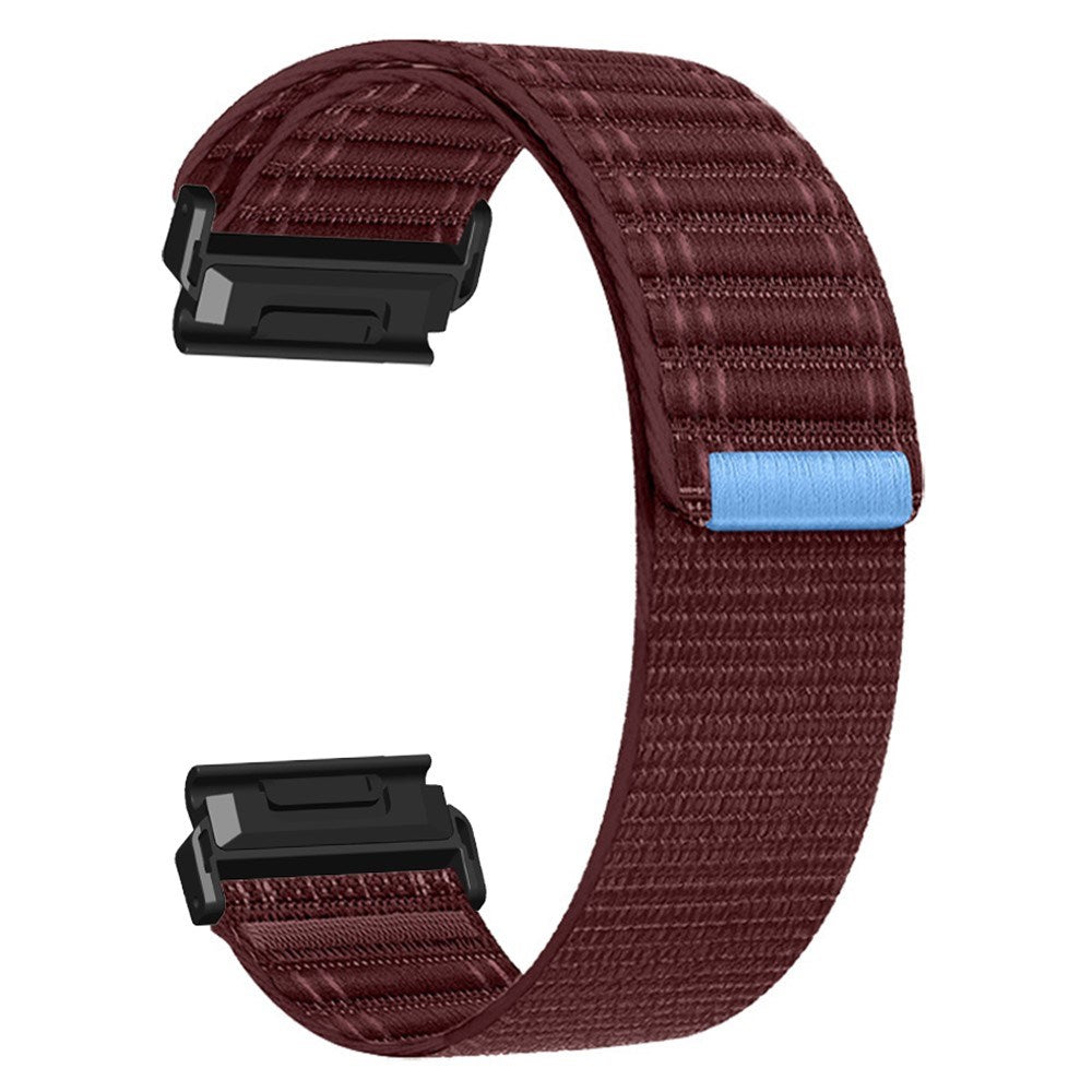Universal Garmin 22mm QuickFit EIDERWOOD Nylon Loop Urrem - Rød