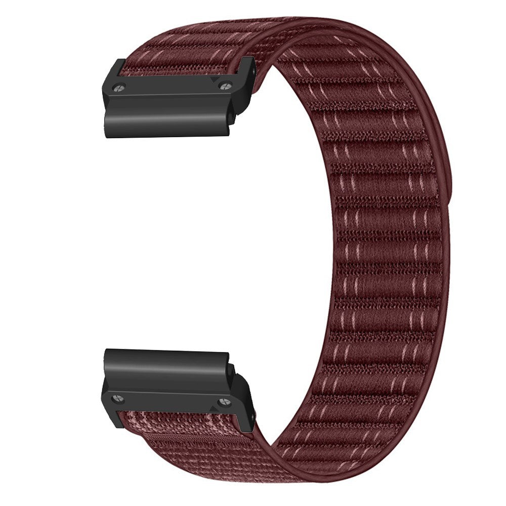 Universal Garmin 22mm QuickFit EIDERWOOD Nylon Loop Urrem - Rød