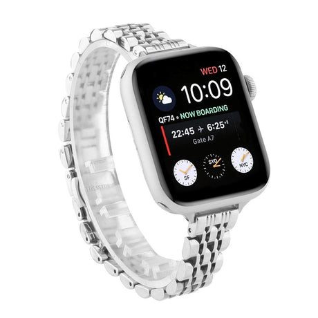 Apple Watch (38/40/SE/41/42mm) Rustfri Stål Rem - Sølv
