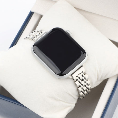 Apple Watch (38/40/SE/41/42mm) Rustfri Stål Rem - Sølv