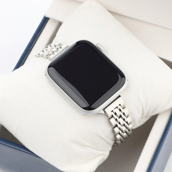Apple Watch (38/40/SE/41/42mm) Rustfri Stål Rem - Sølv