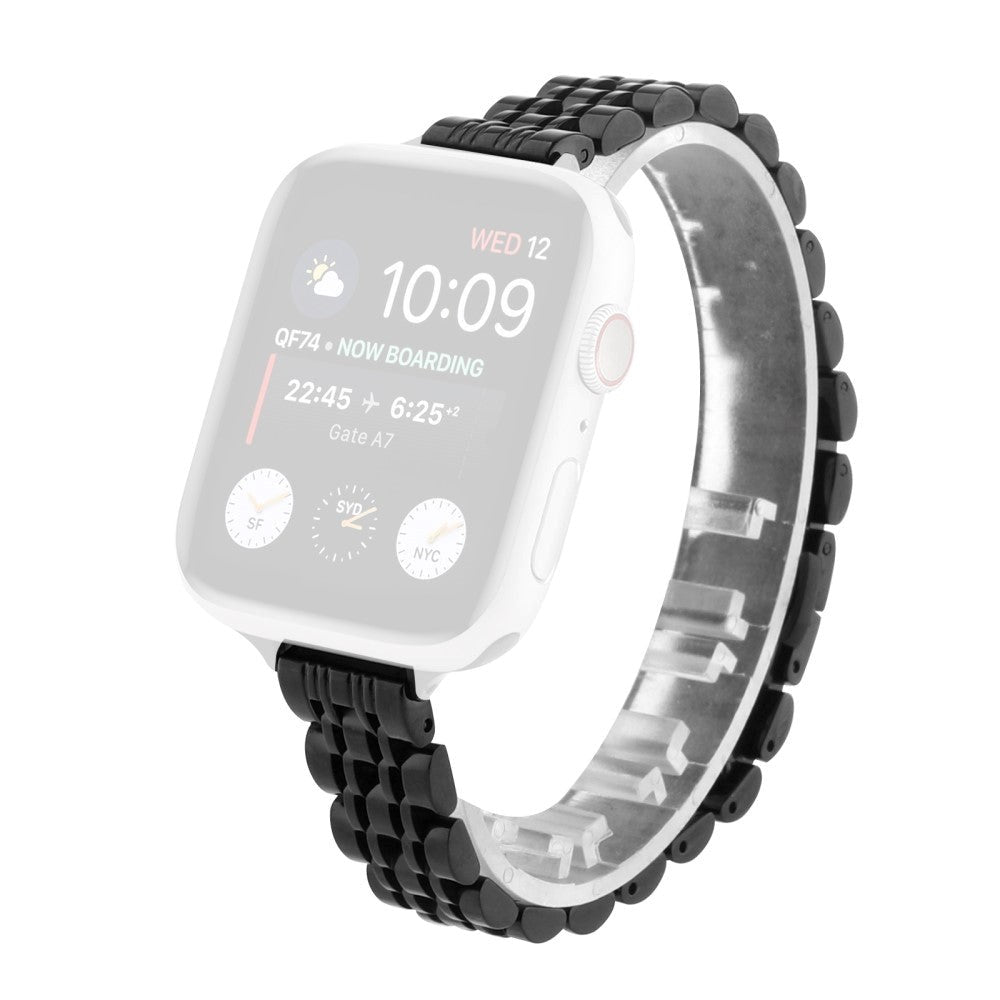 Apple Watch (38/40/SE/41/42mm) Rustfri Stål Rem - Sort