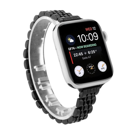 Apple Watch (38/40/SE/41/42mm) Rustfri Stål Rem - Sort