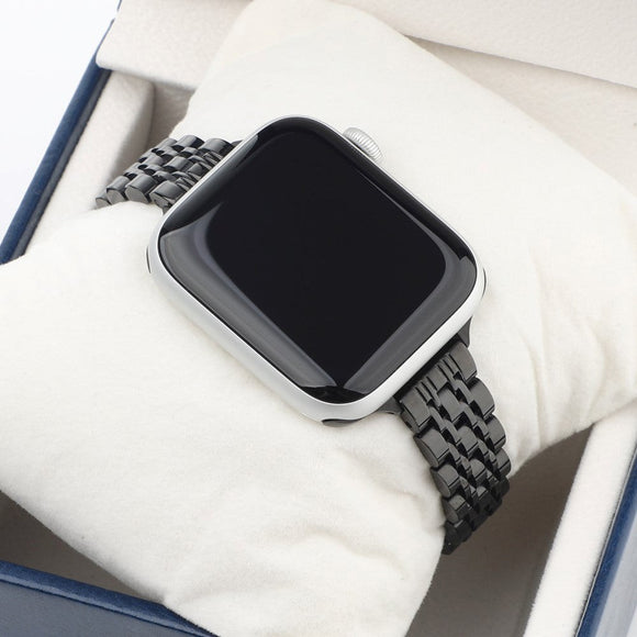 Apple Watch (38/40/SE/41/42mm) Rustfri Stål Rem - Sort