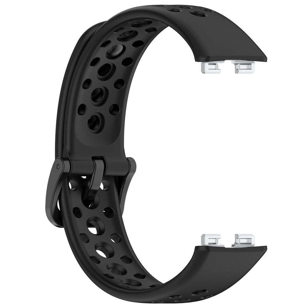 Huawei Band 10 / 9 / 8 EIDERWOOD Silikone Rem - Sort