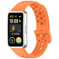 Huawei Band 10 / 9 / 8 EIDERWOOD Silikone Rem - Orange