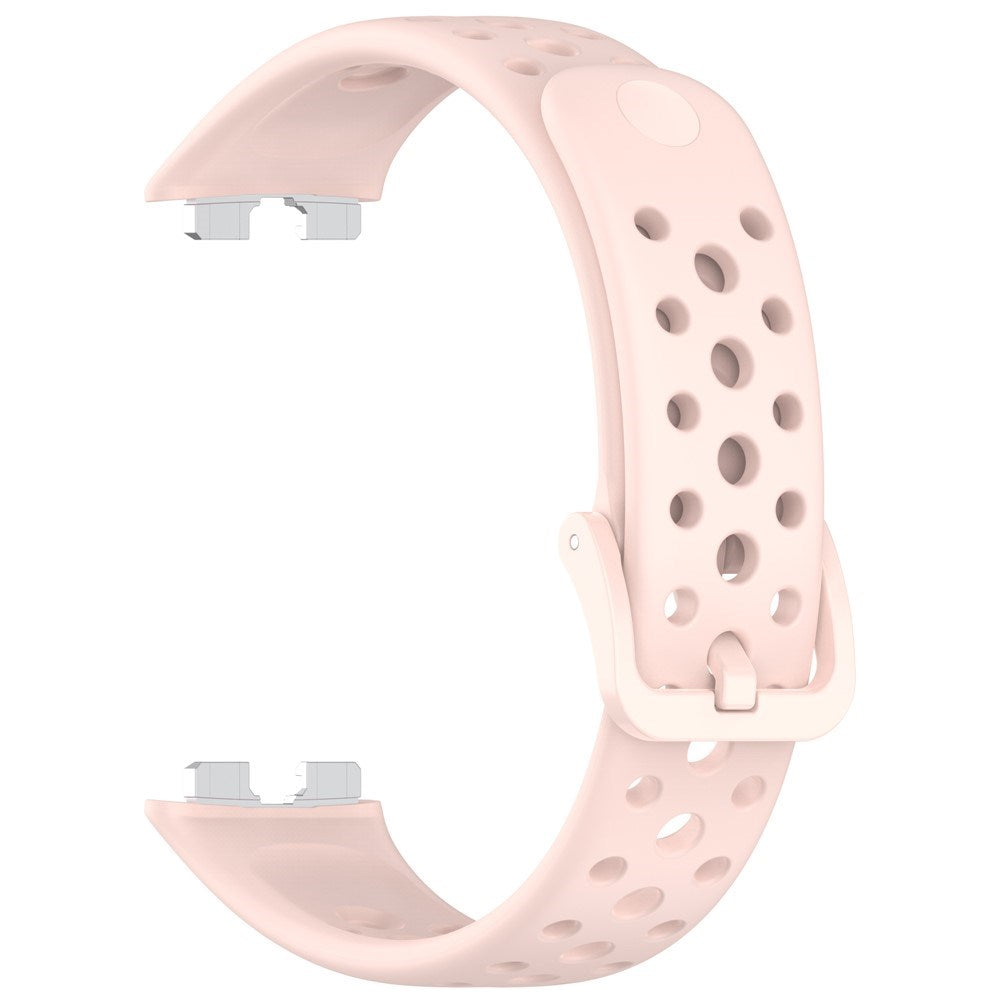 Huawei Band 10 / 9 / 8 EIDERWOOD Silikone Rem - Lyserød