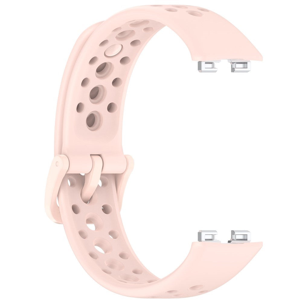 Huawei Band 10 / 9 / 8 EIDERWOOD Silikone Rem - Lyserød