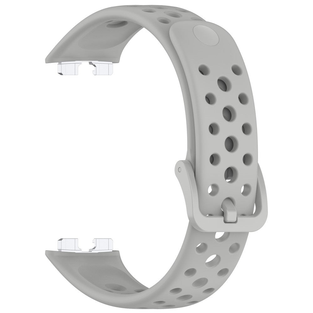 Huawei Band 10 / 9 / 8 EIDERWOOD Silikone Rem - Grå