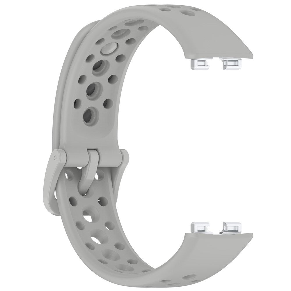 Huawei Band 10 / 9 / 8 EIDERWOOD Silikone Rem - Grå