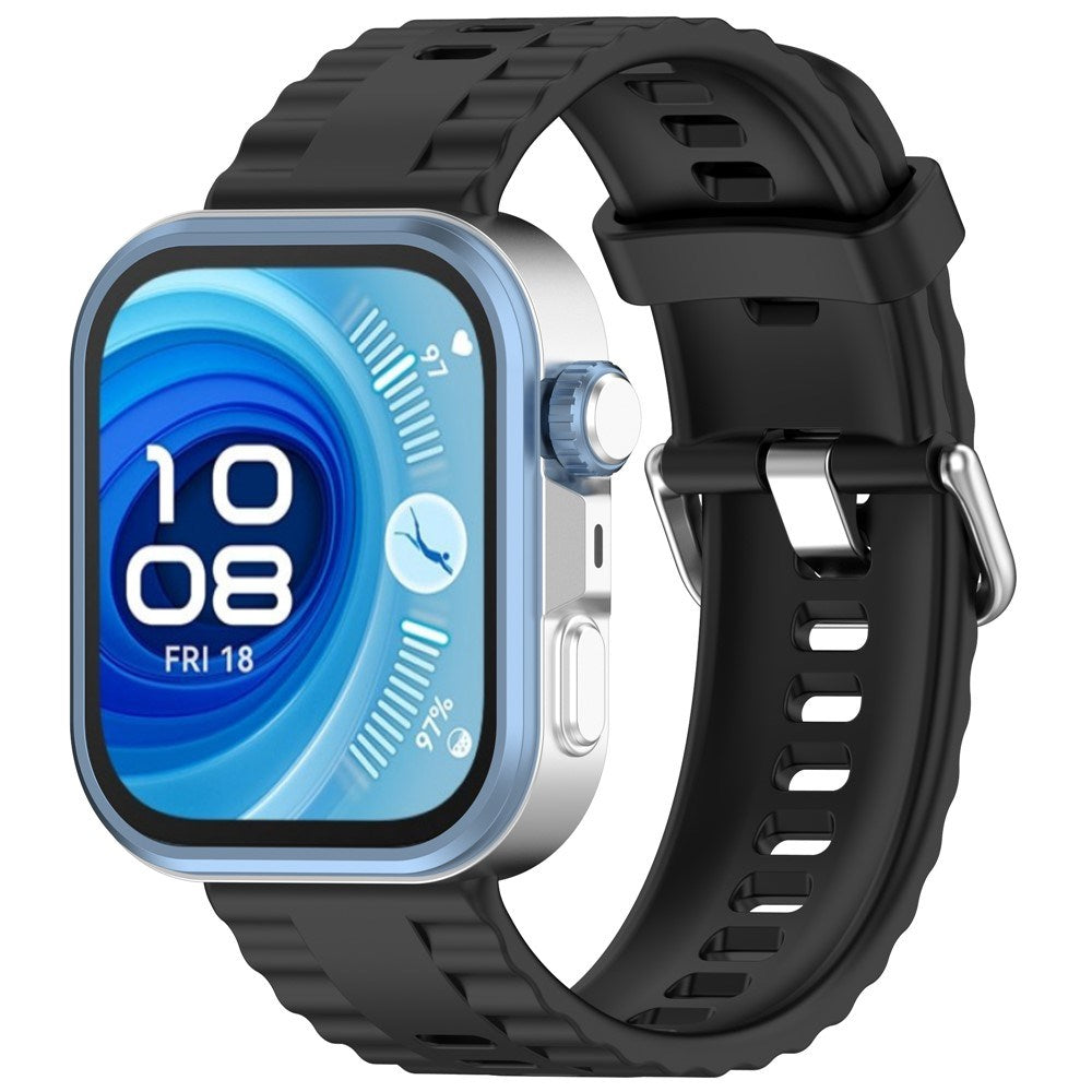 Huawei Watch Fit 5 Pro / 5 / 4 Pro / 4 / 3 EIDERWOOD Silikone Rem - Sort