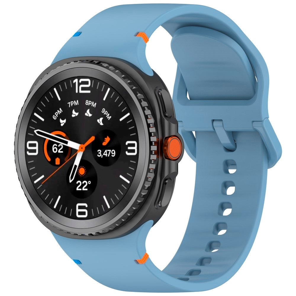 EIDERWOOD Samsung Galaxy Watch 8 / 8 Classic (40 / 44 / 46mm) Silikone Rem m. Sylinje - Blue