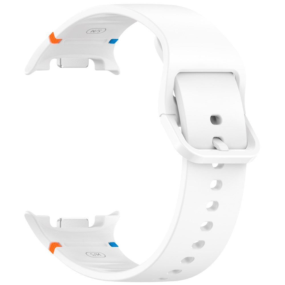 EIDERWOOD Samsung Galaxy Watch 8 / 8 Classic (40 / 44 / 46mm) Silikone Rem m. Sylinje - White