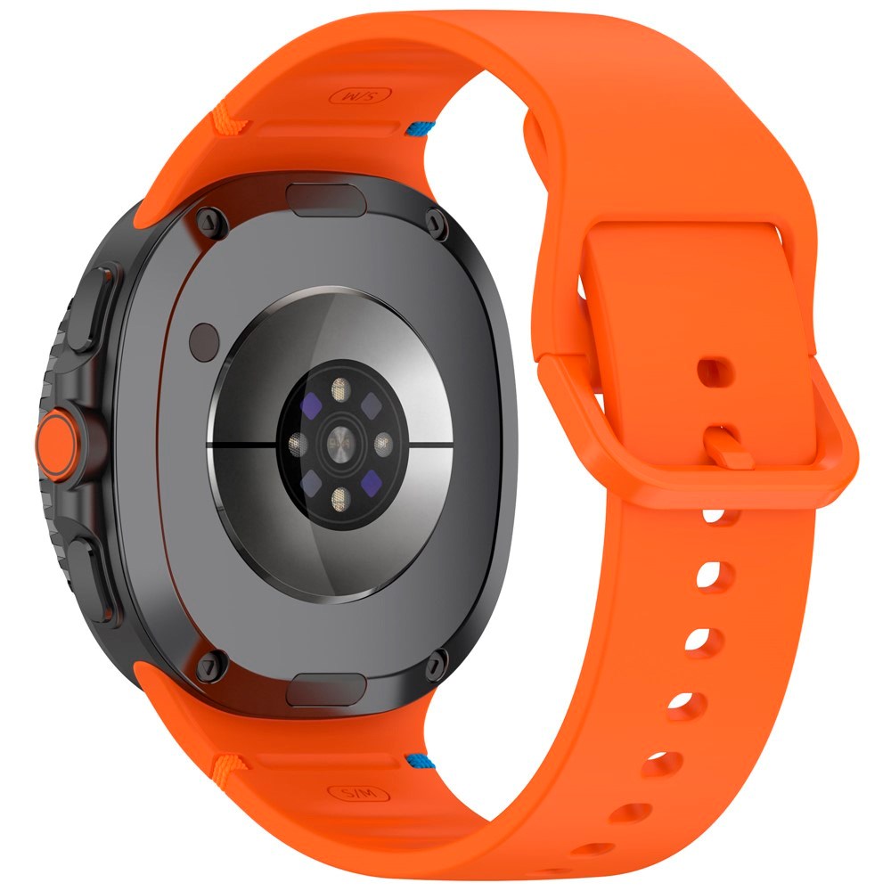 EIDERWOOD Samsung Galaxy Watch 8 / 8 Classic (40 / 44 / 46mm) Silikone Rem m. Sylinje - Orange