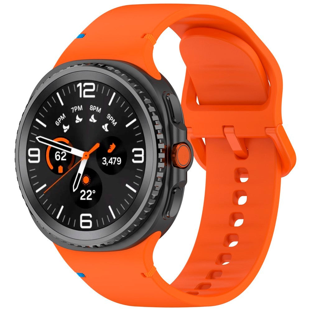 EIDERWOOD Samsung Galaxy Watch 8 / 8 Classic (40 / 44 / 46mm) Silikone Rem m. Sylinje - Orange