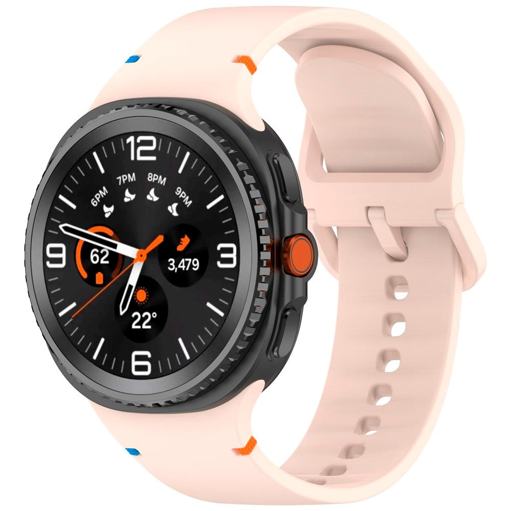 EIDERWOOD Samsung Galaxy Watch 8 / 8 Classic (40 / 44 / 46mm) Silikone Rem m. Sylinje - Pink