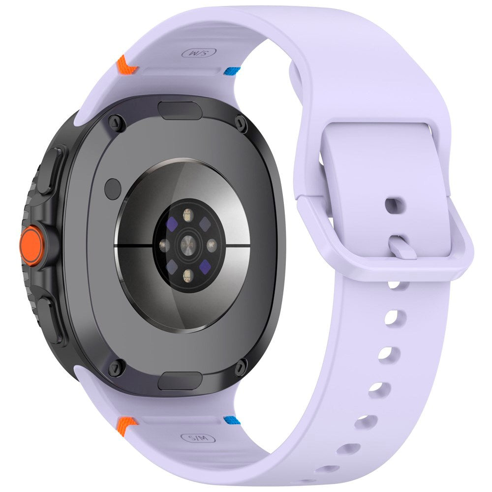 EIDERWOOD Samsung Galaxy Watch 8 / 8 Classic (40 / 44 / 46mm) Silikone Rem m. Sylinje - Purple