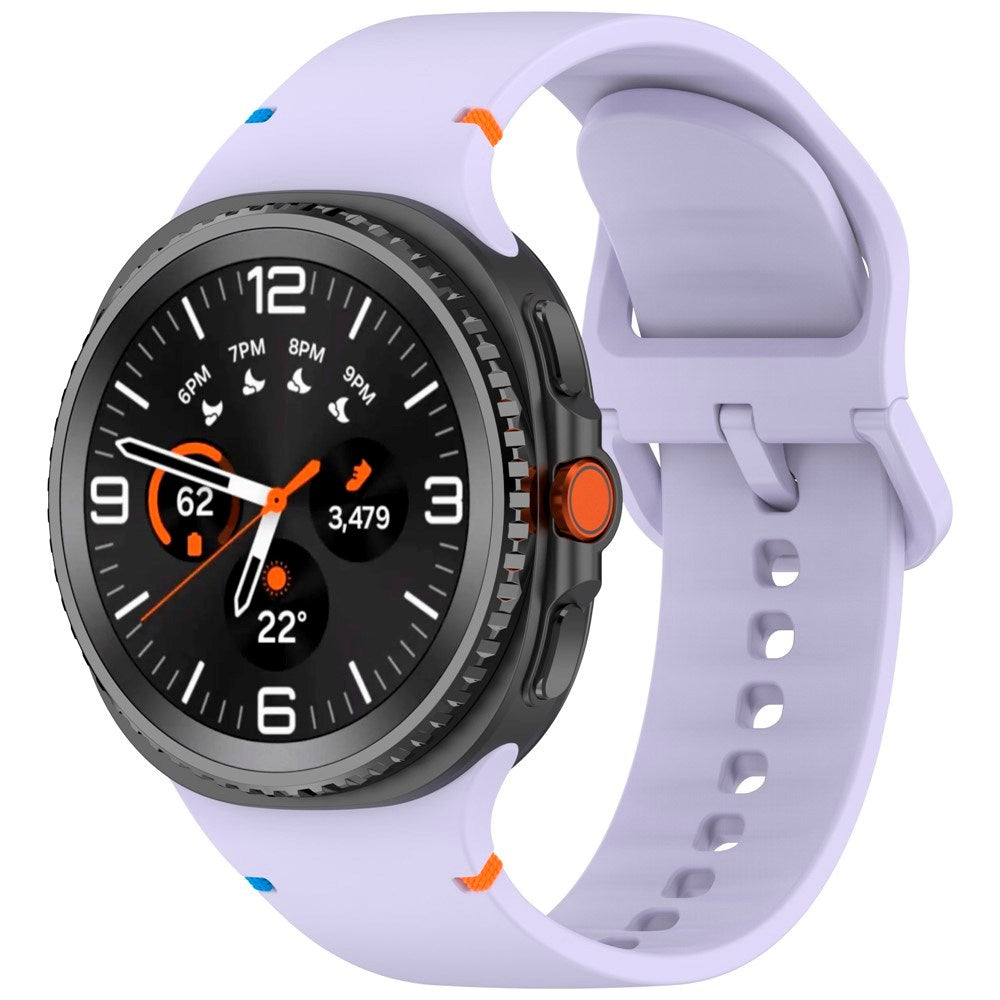 EIDERWOOD Samsung Galaxy Watch 8 / 8 Classic (40 / 44 / 46mm) Silikone Rem m. Sylinje - Purple