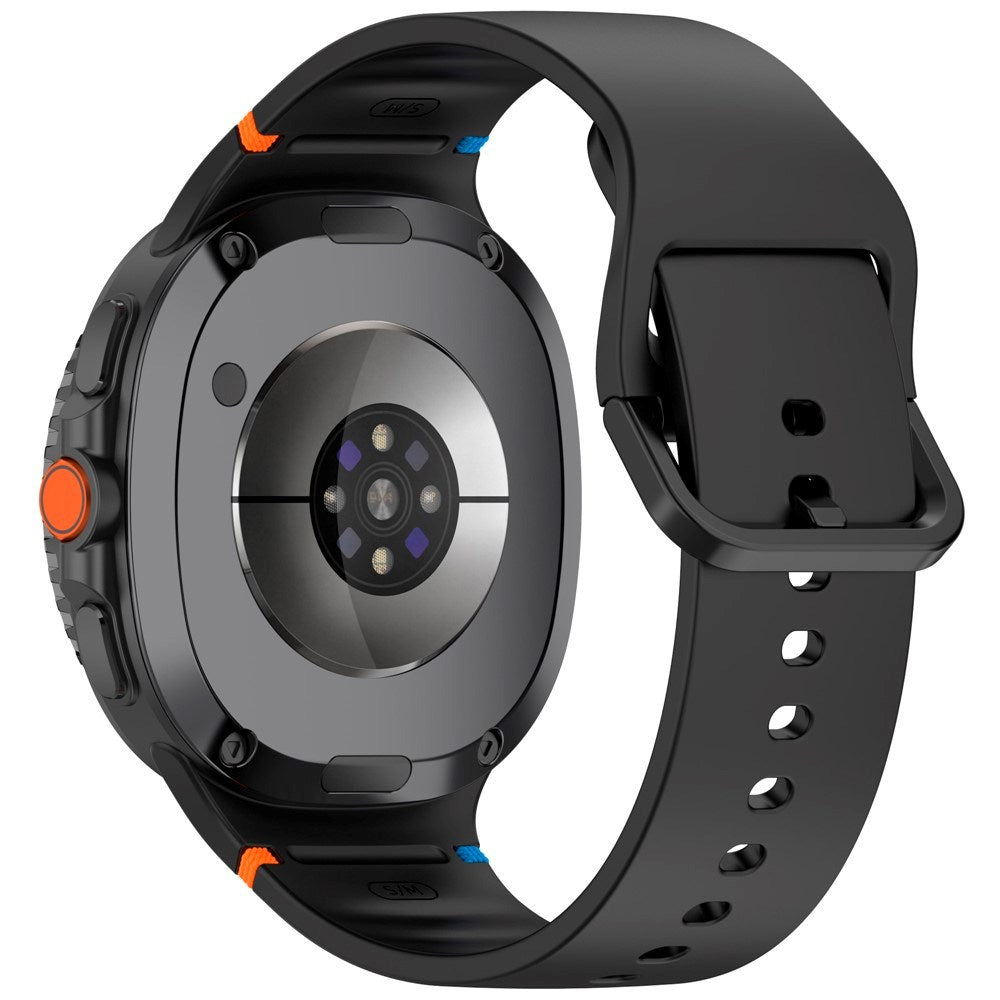 EIDERWOOD Samsung Galaxy Watch 8 / 8 Classic (40 / 44 / 46mm) Silikone Rem m. Sylinje - Black