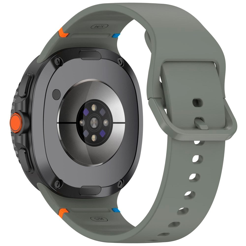 EIDERWOOD Samsung Galaxy Watch 8 / 8 Classic (40 / 44 / 46mm) Silikone Rem m. Sylinje - Army Green