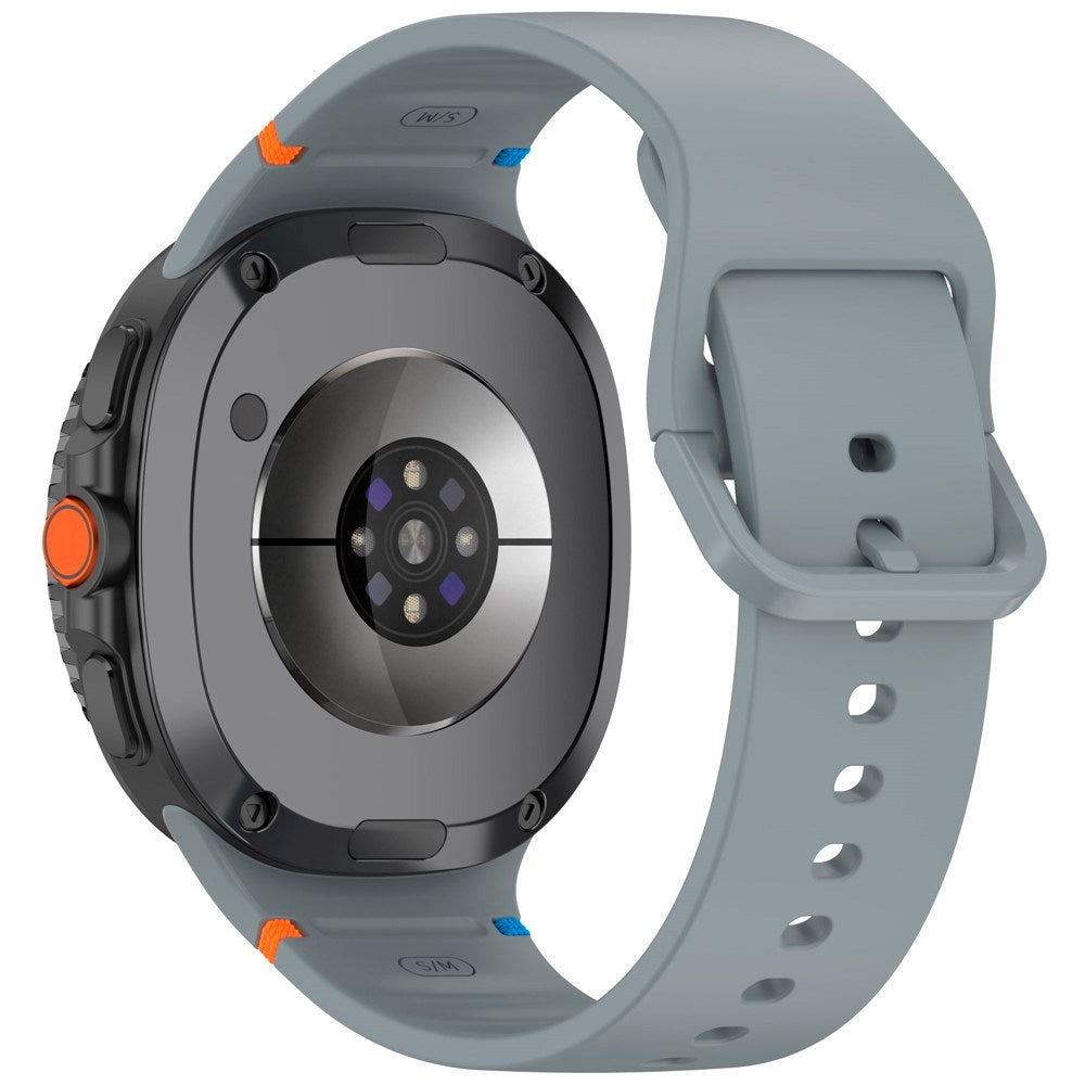 EIDERWOOD Samsung Galaxy Watch 8 / 8 Classic (40 / 44 / 46mm) Silikone Rem m. Sylinje - Grey