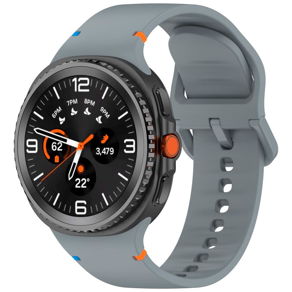 EIDERWOOD Samsung Galaxy Watch 8 / 8 Classic (40 / 44 / 46mm) Silikone Rem m. Sylinje - Grey
