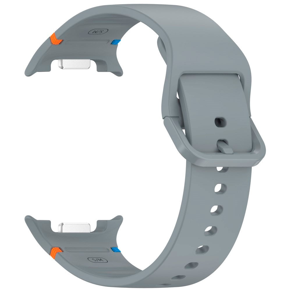 EIDERWOOD Samsung Galaxy Watch 8 / 8 Classic (40 / 44 / 46mm) Silikone Rem m. Sylinje - Grey