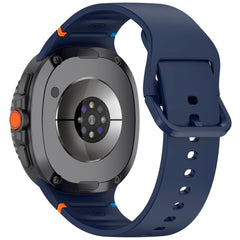 EIDERWOOD Samsung Galaxy Watch 8 / 8 Classic (40 / 44 / 46mm) Silikone Rem m. Sylinje - Midnight Blue