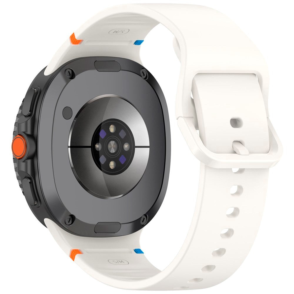 EIDERWOOD Samsung Galaxy Watch 8 / 8 Classic (40 / 44 / 46mm) Silikone Rem m. Sylinje - Starlight