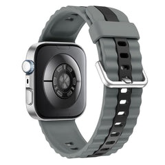 Huawei Watch Fit 5 Pro / 5 / 4 Pro / 4 / 3 EIDERWOOD Tofarvet Silikone Rem - Grå / Sort