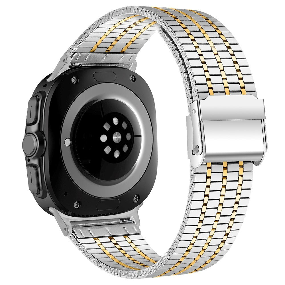 EIDERWOOD Samsung Galaxy Watch 8 / 8 Classic (40 / 44 / 46mm) Stål Rem - Sølv / Guld