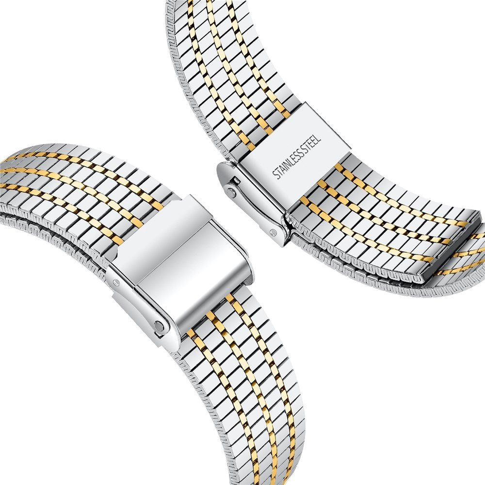 EIDERWOOD Samsung Galaxy Watch 8 / 8 Classic (40 / 44 / 46mm) Stål Rem - Sølv / Guld