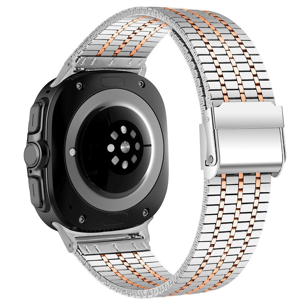 EIDERWOOD Samsung Galaxy Watch 8 / 8 Classic (40 / 44 / 46mm) Stål Rem - Sølv / Rose Gold