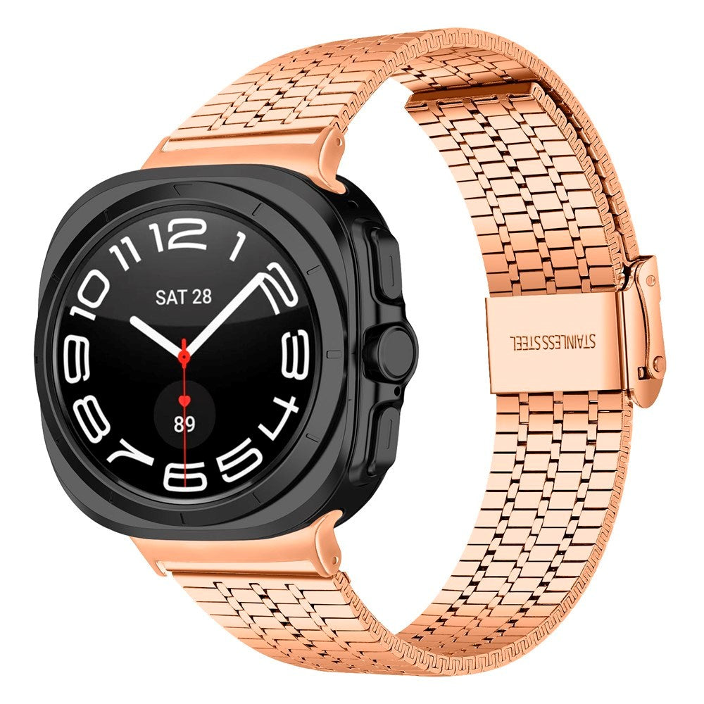 EIDERWOOD Samsung Galaxy Watch 8 / 8 Classic (40 / 44 / 46mm) Stål Rem - Rose Gold