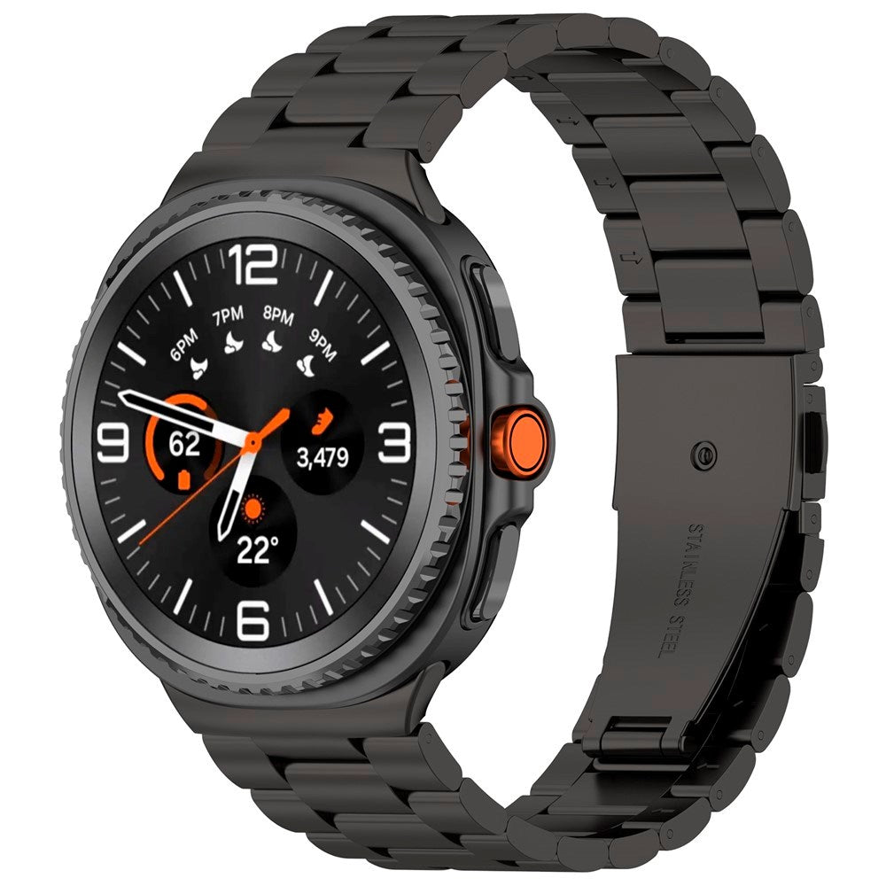 EIDERWOOD Samsung Galaxy Watch 8 / 8 Classic (40 / 44 / 46mm) Rustfri Stål Rem - Sort