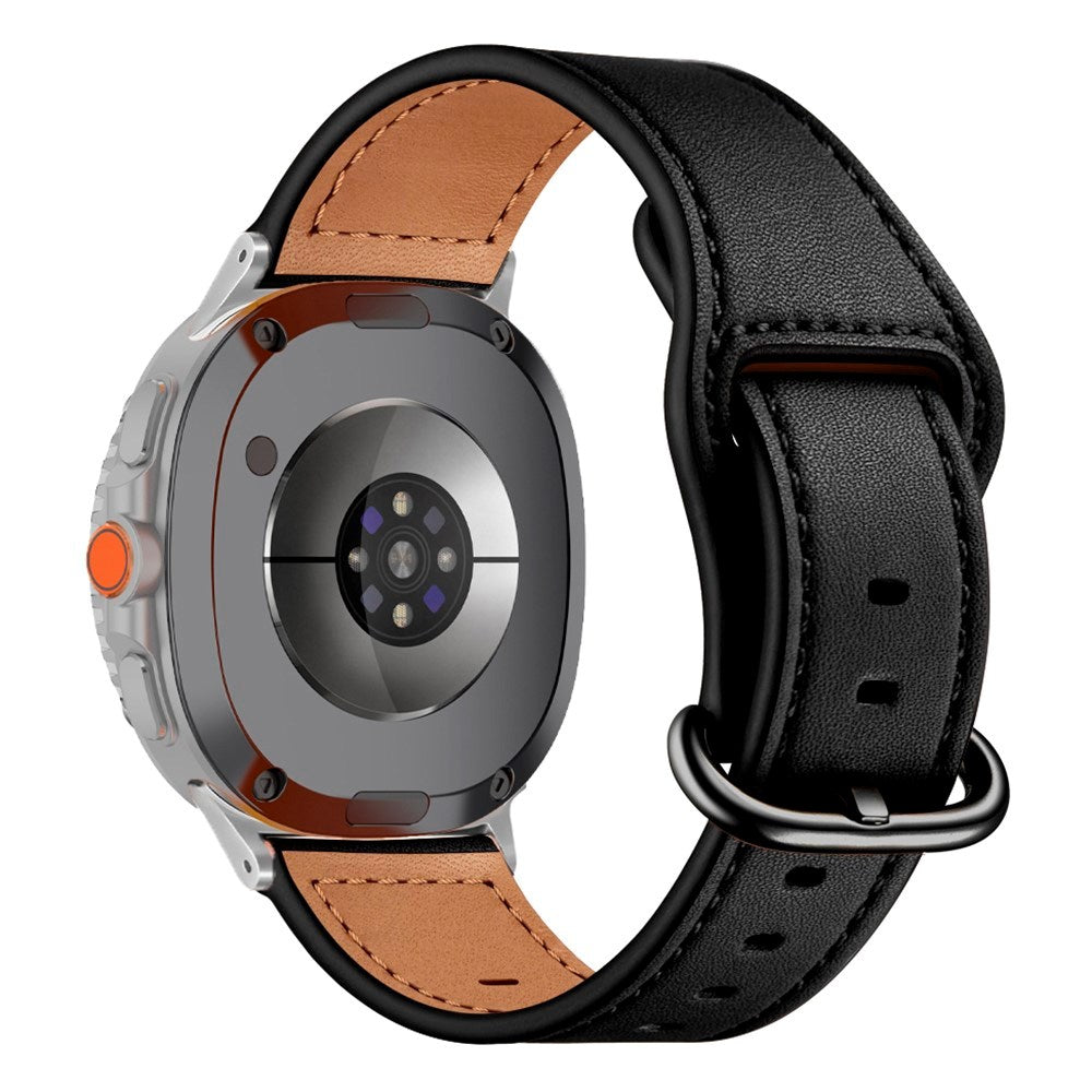 Samsung Galaxy Watch 8 / 8 Classic (40 / 44 / 46mm) Kunstlæder Rem - Sort