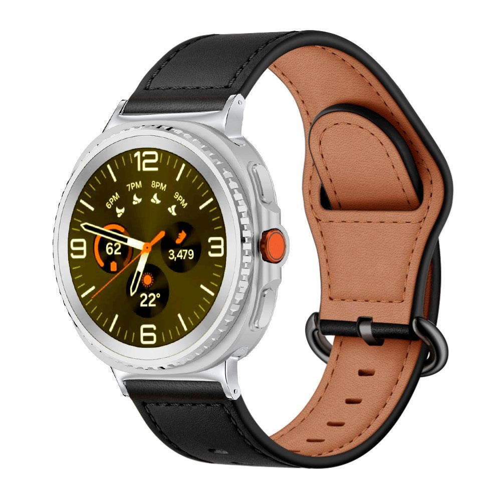 Samsung Galaxy Watch 8 / 8 Classic (40 / 44 / 46mm) Kunstlæder Rem - Sort